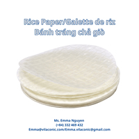Papier de riz bleu pour rouleaux de printemps, 22 cm, 500 g, enveloppe de nouilles de riz séchées pour Cha Gio