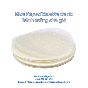 Papier de riz vietnamien fait à partir de riz - Papier de riz blanc |   Produits Alimentaires Spéciaux de Haute Qualité pour les Aliments Asiatiques, Galette de Riz OEM à partir de 1 TONNE - Product Image 2