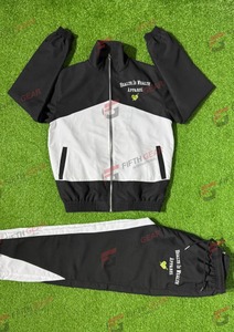 Customised windbreaker set Apparel Men's Color Blocking <b>Racer</b> <b>Jacket</b> Zipper Closure Sporty Casual Polyester Autumn Wear - Product Image 4