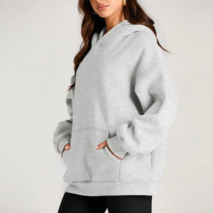 Sudaderas Extra Grandes Lisas para Mujer, Invierno, Casual, Calidad Premium, Personalizables, Color Sólido, Tejido Grueso, 100% Algodón, Transpirable - Product Image 2