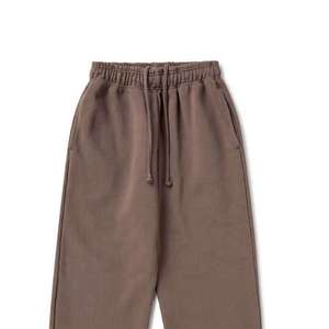 Pantalon de survêtement marron pour homme, taille élastique, cordon de serrage, poches latérales, respirant, tricoté, décontracté, pour l'automne - Product Image 6