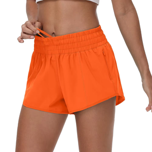 Shorts de sport pour femmes de haute qualité, respirants, légers, à séchage rapide, taille élastique, logo personnalisé, OEM, vente en gros, shorts de fitness - Product Image 6