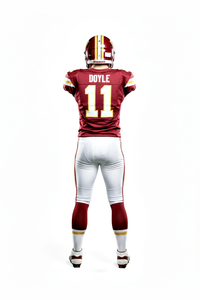 Maillot de football américain OEM avec short assorti dans une belle palette de couleurs, nom et numéro d'équipe personnalisés à prix de gros - Product Image 3