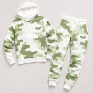 Conjunto Deportivo de Camuflaje para Hombre, Dos Piezas, Sudadera con Capucha de Felpa, Pantalones Jogger, Corte Ajustado, para Gimnasio y Deportes - Product Image 6