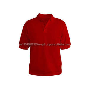 High Quality <b>Men's</b> Polo <b>Shirts</b> <b>Red</b> with Short Sleeves Stylish Oriented Logo Wholesale Export - Product Image 4