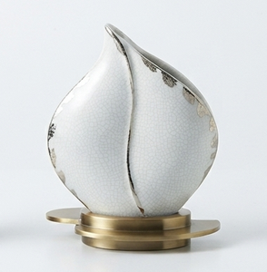 Vase en céramique blanche texturée, moderne, écologique, décoratif pour la maison, fait main, centre de table - Product Image 5