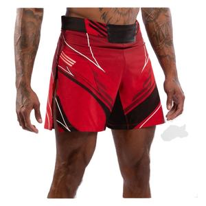 Short MMA extensible personnalisé pour hommes, polyester, spandex, sublimation, imprimé pour boxe, kickboxing et grappin, vêtements d'arts martiaux - Product Image 1