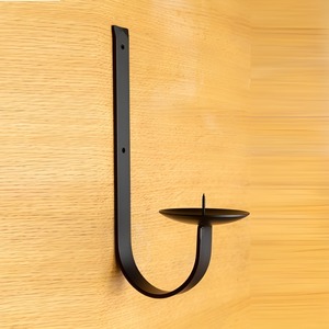 Factory Wholesale Price Premium Quality Metal Candle Hanging Holder with <b>Black</b> Powder Coated Finished Iron Candle Holder - Product Image 2