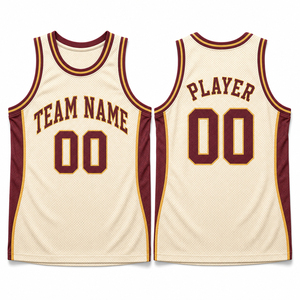 Breathable Mesh <b>Fabric</b> Quick Dry Custom Vintage Basketball Jersey <b>Retro</b> Team Uniform with Personalized Player Name Number Unisex - Product Image 1