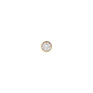 Pendientes de Diamantes de 4.8 mm, Corte Redondo, Cultivados en Laboratorio, Minimalistas, para Uso Diario, con Cierre de Rosca, Joyería Fina, Oro Sólido de 14K - Product Image 1