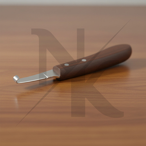 Cuchillos profesionales de alta calidad para pezuñas de caballo para diestros, herramientas de herrador con mango de madera, instrumentos de pedicura, instrumento veterinario - Product Image 6