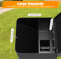 Kits de système d'alimentation automatique pour poêles à granulés et grills BBQ, avec contrôle Wi-Fi, trémie à alimentation automatique, température précise, en métal thermolaqué