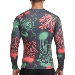 T-shirt de compression à manches longues pour homme, style Bape, vêtements de sport, fitness, athlétisme - Product Image 2