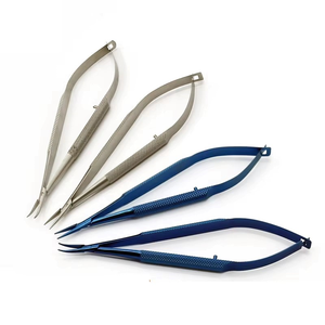 Porte-aiguille ophtalmique multifonctionnel en acier inoxydable et titane avec broche à mailles spéciales - Product Image 3