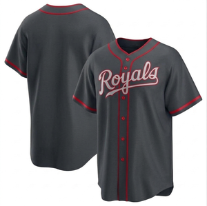 Maillot de baseball pour hommes de haute qualité en gros avec logo personnalisé, vêtements de sport respirants, couleur personnalisée et col en V, service OEM - Product Image 4