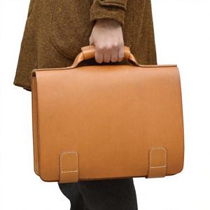 Sacoche pour ordinateur portable de haute qualité, personnalisée, en cuir de vache pur, durable, grande capacité, imperméable, OEM ODM, meilleurs prix - Product Image 4