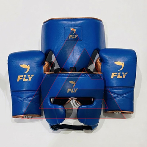 Equipo de entrenamiento de boxeo de cuero vacuno genuino de alta calidad con logotipo personalizado, conjunto de boxeo Fly hecho a medida para adultos. - Product Image 2