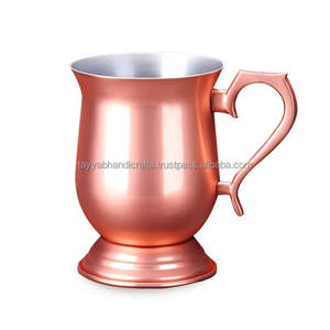 Taza de Agua de Cobre Martillado, Diseño Moderno, Forma Redonda, para Vajilla - Product Image 5