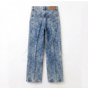 Acid Wash Baggy Jeans Denim Mens Oversized Loose Fit Vintage Streetwear Casual Wear Fashion Clothing Urban Style - Product Image 2