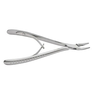 Rongeur à os manuel à double action 10x18mm en acier inoxydable, design droit et courbé, forceps chirurgical certifié CE - Product Image 6