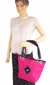 Sac en jute à imprimé floral, sac fourre-tout en jute pour femmes, sac à main en jute écologique, sac à bandoulière en jute décontracté - Product Image 3