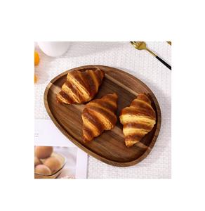 Plateau de service en bois d'acacia fait main avec poignées robustes pour servir repas, collations, café et thé avec style - Product Image 1