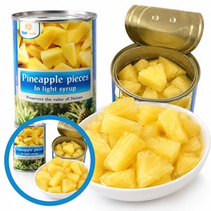 Vietnam Manufacturer Supply Tasty Factory Price International Standard <b>Pineapple</b> Pieces in <b>Light</b> Syrup In Bulk - Product Image 4