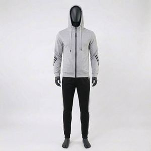 Ensemble de survêtement unisexe en polaire épaisse, tenue de sport chaude pour l'hiver, ensemble de survêtement personnalisé avec logo, vêtements de sport pour hommes, ensemble sweat à capuche et jogging - Product Image 6