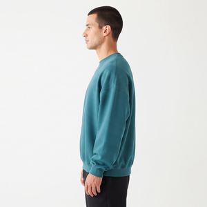 Sweat-shirt ample à manches longues pour homme, 100 % coton, coupe décontractée, style streetwear hiver - Product Image 3