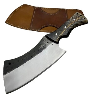 Cuchillo de Chef de Acero al Carbono de 9 Pulgadas Hecho a Mano con Mango de Madera y Funda de Cuero OEM Personalizable - Product Image 1