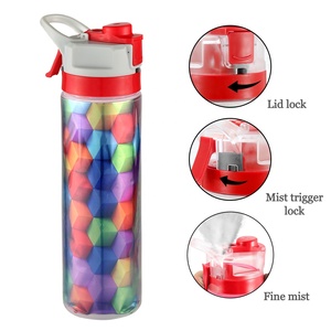 ขวดน้ำสเปรย์ฉีดน้ำขนาด550มล. ฉนวนกันความร้อนสำหรับการดื่มแบบหมอกพร้อมขวดน้ำ - Product Image 1