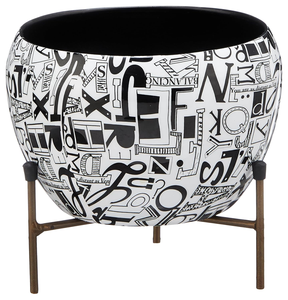 Maceta de Metal Multicolor con Forma de Flor de Crocus y Soporte de Trípode, Macetero Decorativo para Interiores, Exteriores, Jardín y Balcón - Product Image 3