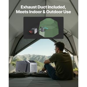 Aire Acondicionado Portátil de 5000 BTU con 3 Velocidades, Temporizador de 24H y Temperatura Ajustable de 16 a 32 °C, Aire Acondicionado Portátil Compacto - Product Image 6