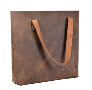 Sacs à main tendance de grande capacité avec logo personnalisé pour femmes sac fourre-tout en cuir rustique sac à bandoulière pour femmes - Product Image 2