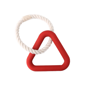 High Quality Squeaky Interactive <b>Dog</b> Chew Toys Durable Plastic <b>Ball</b> Triangle Ring for Play Gift Purpose - Product Image 6