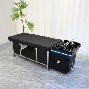 Taşınabilir şampuan kase su tankı kafa Spa masaj su sirkülasyonu 60L su depolama başkanı terapi şampuan sandalye havza lavabo - Product Image 6