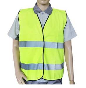 Chaleco de Seguridad Fluorescente Amarillo-Verde de Alta Calidad NESTA SPORTS, Chaqueta Reflectante de Alta Visibilidad para Construcción y Seguridad en el Trabajo - Product Image 2