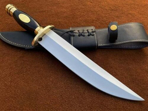 Couteau de chasse Viking D2 en acier forgé à la main, moderne, avec manche en corne, qualité DIY, OEM disponible - Product Image 4