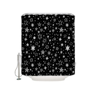 Cortina de Ducha 100% Algodón Puro para Baño, Forro Impermeable, Compatible con Lavadora, Decoración del Hogar - Product Image 2