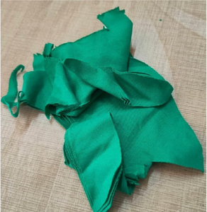 Precio al por mayor de fábrica, venta caliente, trapos usados, tela textil, verde pavo real, 100% algodón, residuos textiles de Bangladesh - Product Image 3