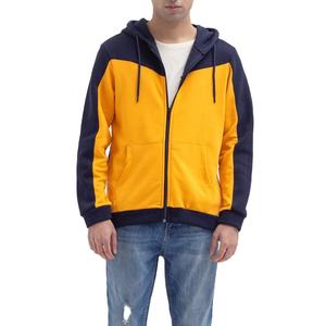 Men's <b>Orange</b> Zip-Up <b>Hoodie</b> Regular Fit Solid Color Casual Autumn 100% Cotton 430g Beazer Sports Breathable Custom Design - Product Image 1