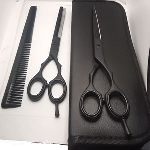 กรรไกรตัดผมตรง J2 Barber ใบมีดสแตนเลส 4Cr13 ปลายทู่ 28 ซี่ฟัน สำหรับซอยผม ใช้ได้กับคนถนัดขวา ด้ามจับสั้น - Product Image 3