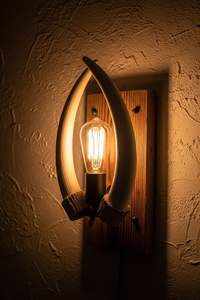 Lámpara de Pared de Diseño de Alta Gama con Forma de Cuerno, LED, Decorativa para Interiores, para Dormitorio, Sala de Estar, Villa - Product Image 5