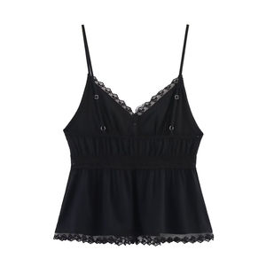 SHENZHU Primavera 2026 Nueva Camisola de Encaje Bordado con Cuello en V para Mujer, Prenda Exterior Sexy, Ropa Interior 0881018 - Product Image 5