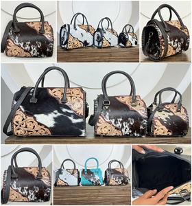 Nuevo Bolso de Viaje de Cuero Vacuno Grabado a Mano Estilo Western, Bolso Bandolera Moderno, Proveedor Mayorista Personalizado - Product Image 3