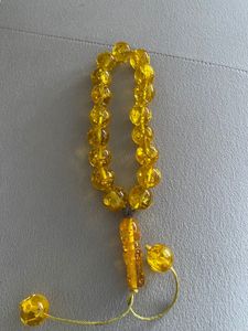 Premium Luxury Eco-Friendly Clear Amber Resin Tasbeeh for Christmas & Chinese New Year Party Supplies - Product Image 6