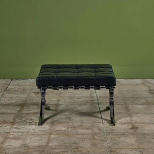 Tabouret de cuisine moderne en acier inoxydable avec revêtement en cuir PU, siège métallique durable, finition lisse, design d'appoint pour entrée d'hôtel - Product Image 3