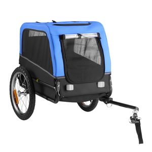 Remorque de vélo pliable pour chien, capacité de 30 kg, chariot pour animaux à dégagement rapide, porte-bagages pour vélo pour chiens de petite et moyenne taille - Product Image 1