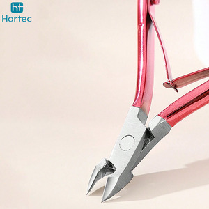 Cortacutículas Profesional con Recubrimiento Rosa, Afilado, de Acero Inoxidable, con Tapa Protectora, Herramientas de Precisión para el Cuidado de las Uñas - Product Image 3