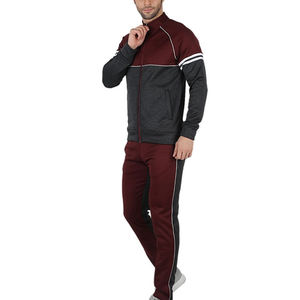 Survêtements de sport unisexes pour hommes, à capuche, effet délavé, 2 pièces, entièrement zippés, avec impression personnalisée en relief, haute qualité, pour la gym et le jogging, OEM - Product Image 2